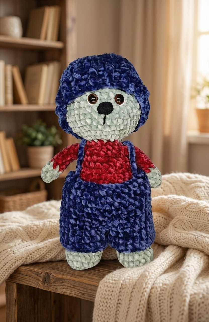 Szydełkowy Miś Wojtek